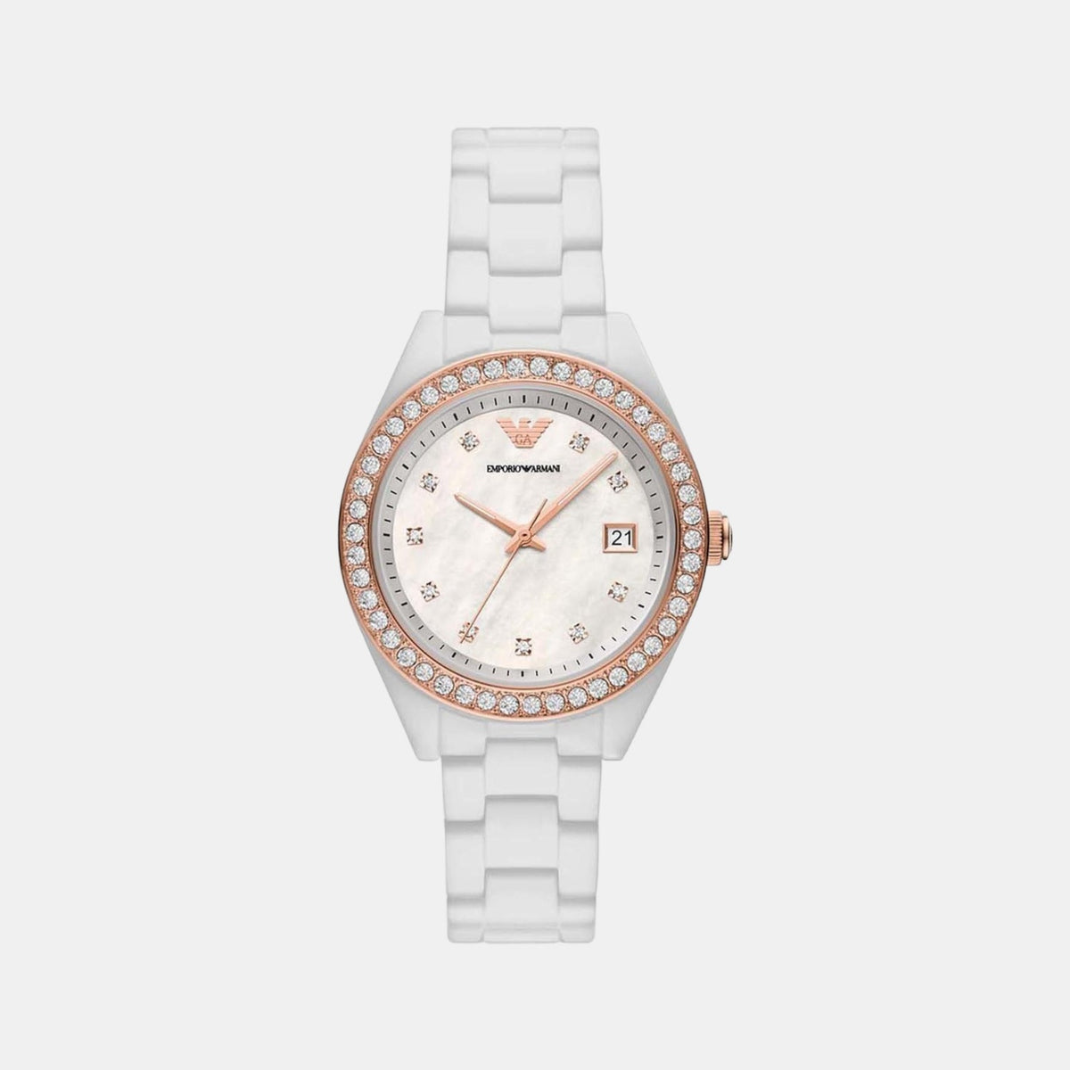 Emporio Armani Round White Analog watch
