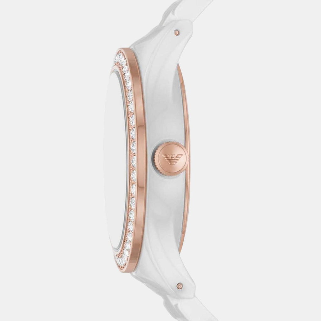 Emporio Armani Women Round White watch