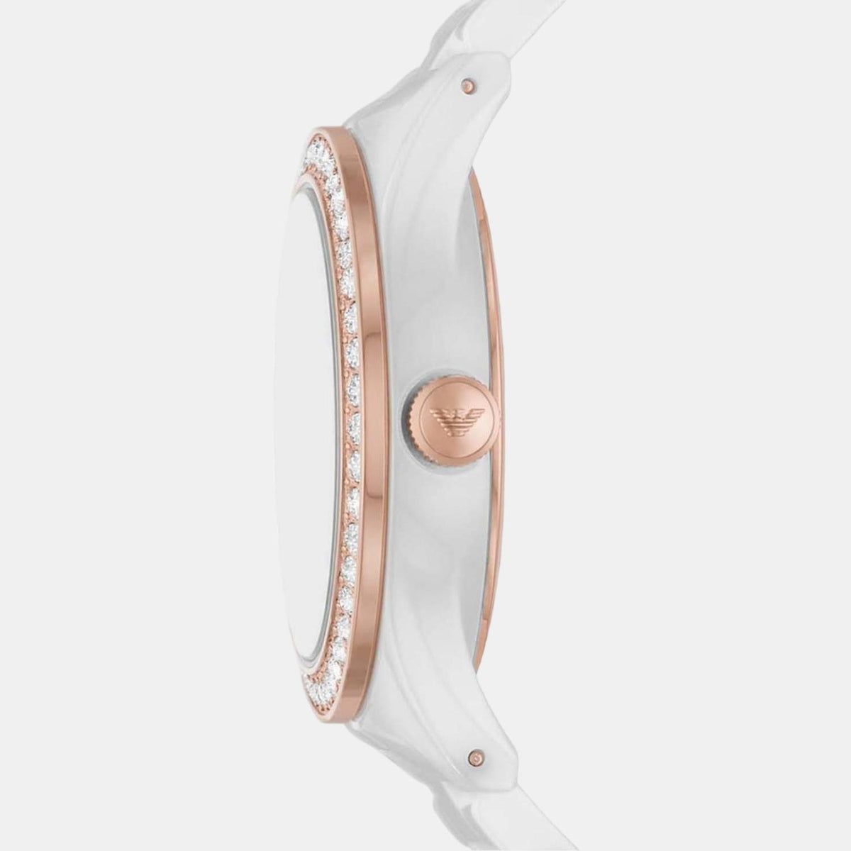 Emporio Armani Women Round White watch