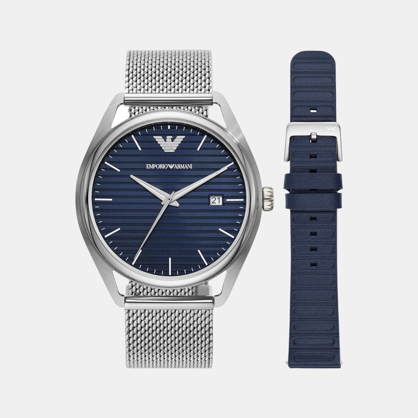 Emporio Armani Round Blue Analog watch