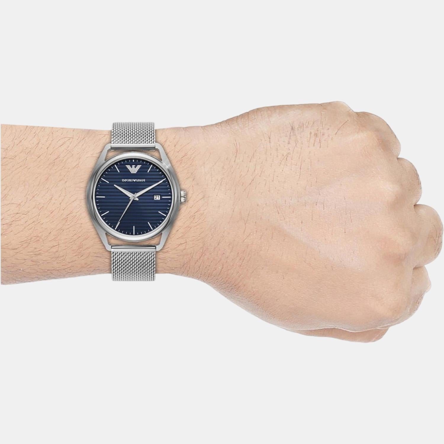 Emporio Armani Stainless Steel Blue watch