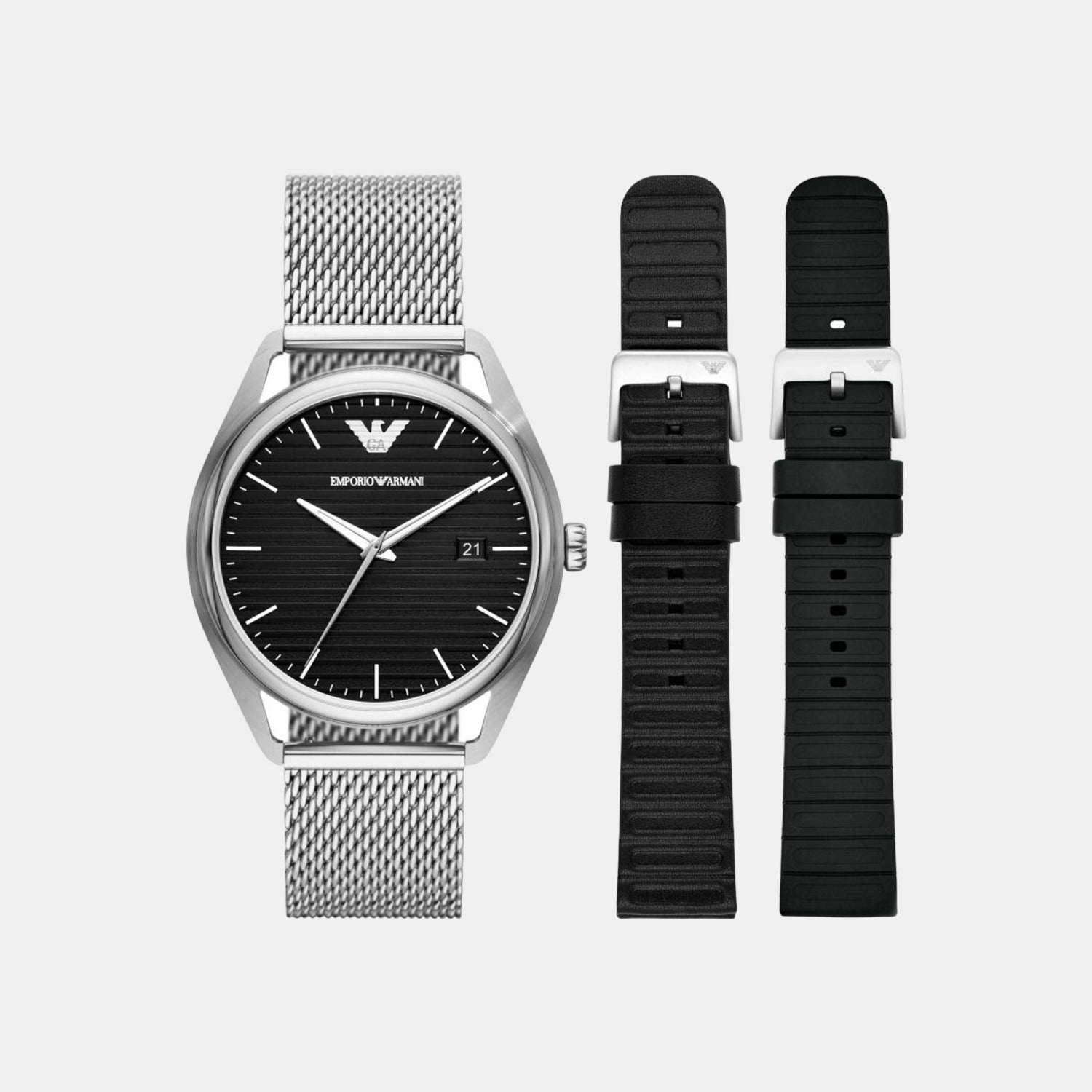 Emporio Armani Round Black Analog watch