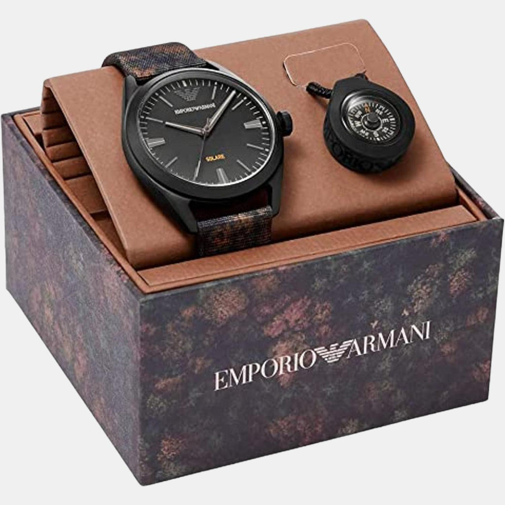 Emporio Armani Round Solar Analog Men watch