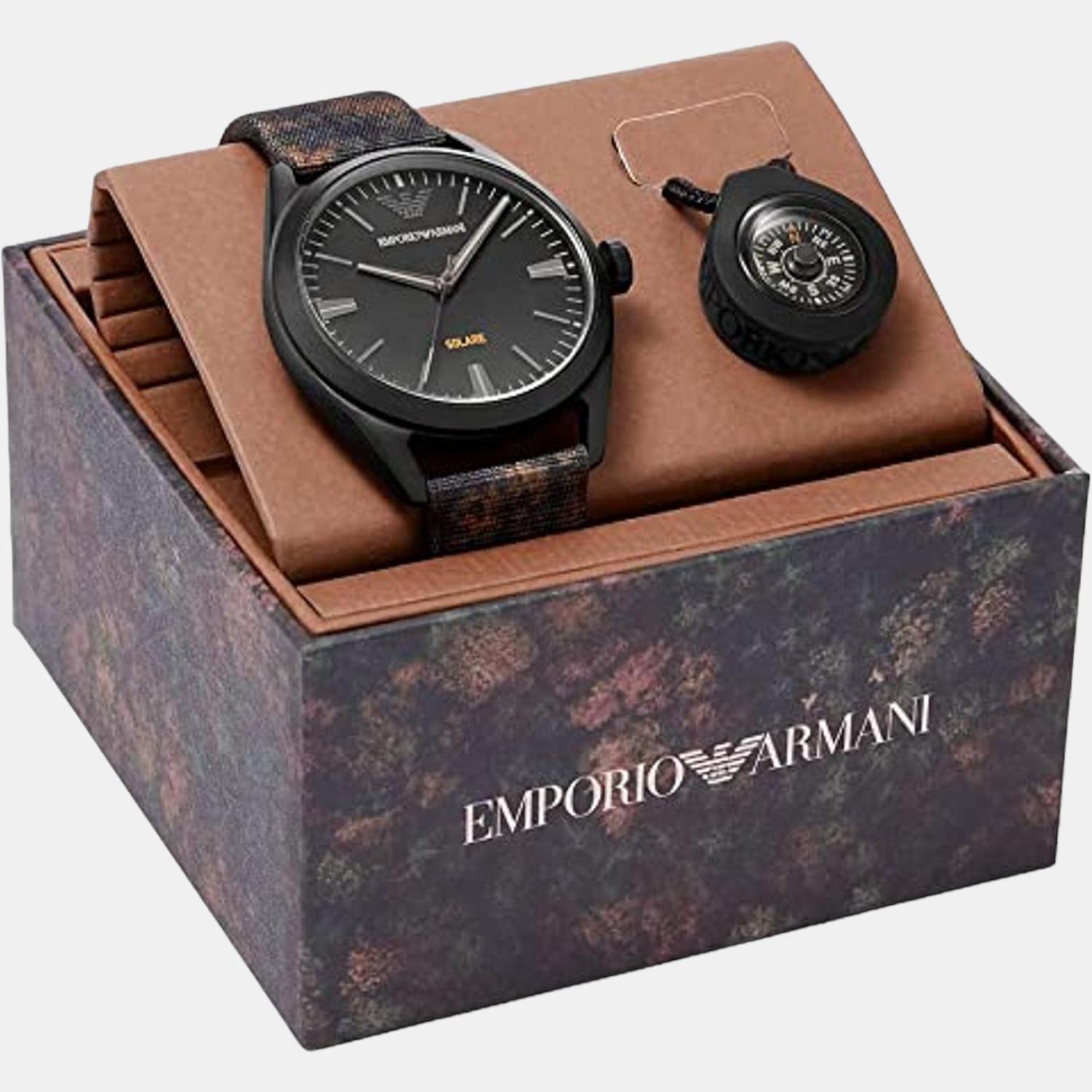 Emporio Armani Round Solar Analog Men watch