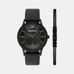 Emporio Armani Round Black Analog watch