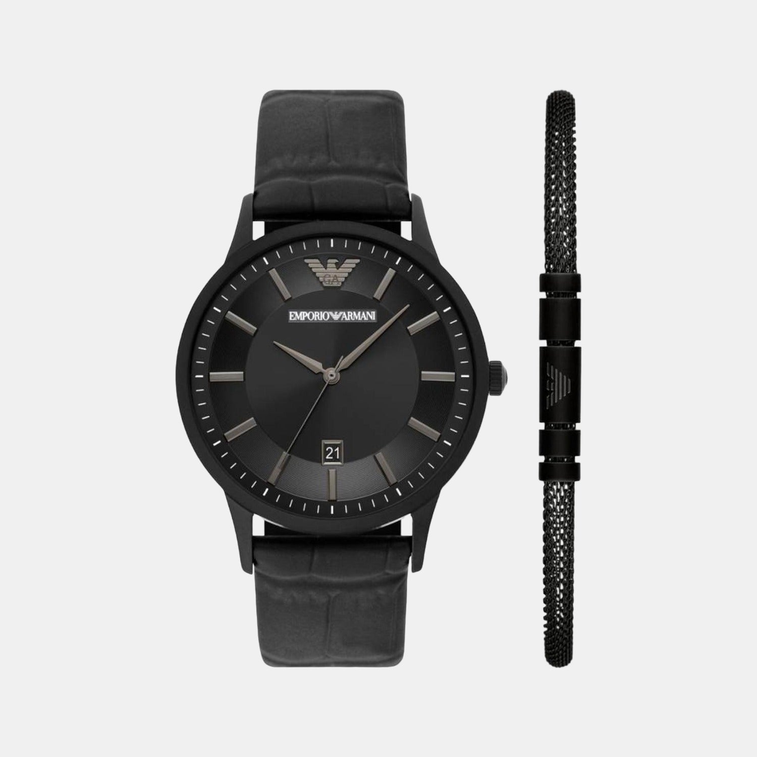 Emporio Armani Round Black Analog watch