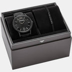 Emporio Armani Leather Black watch