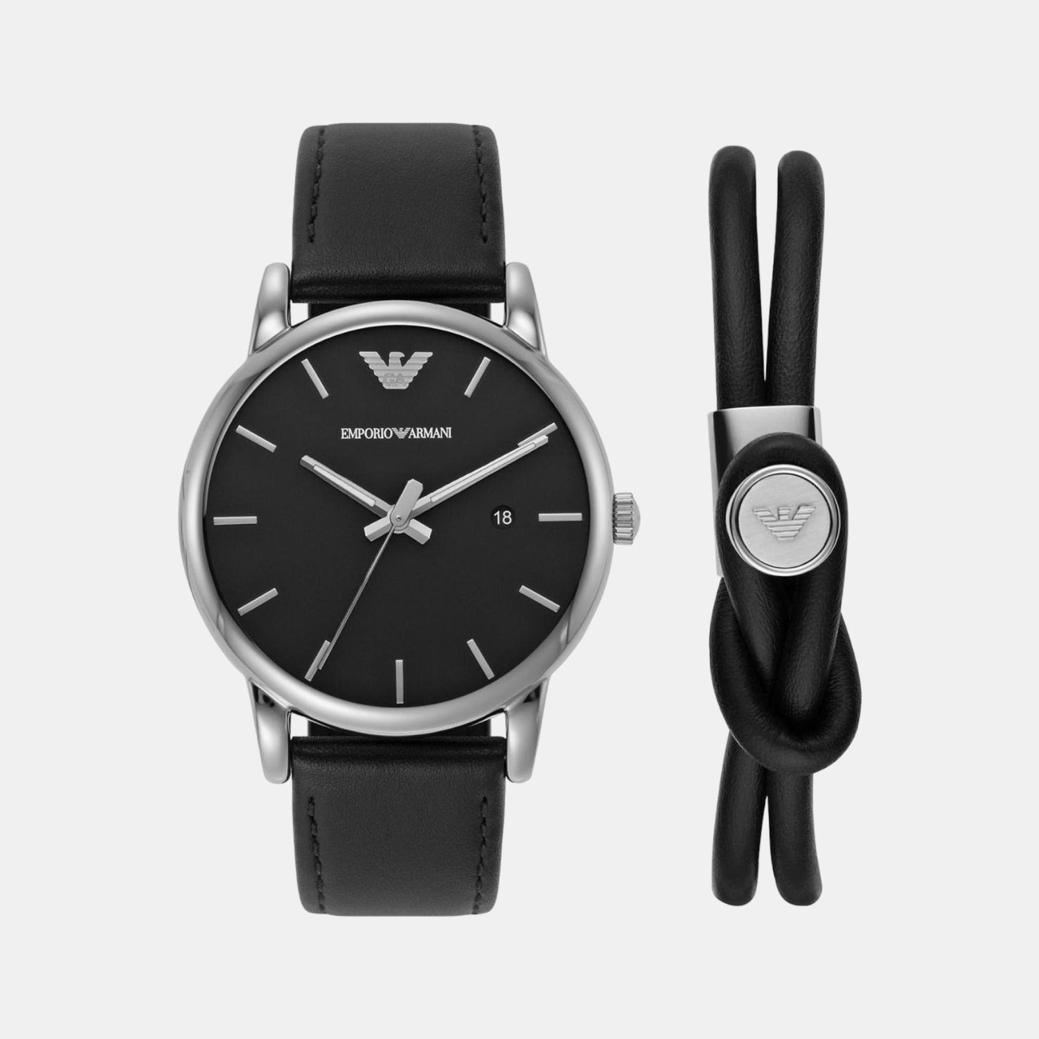 Emporio Armani Round Black Analog watch