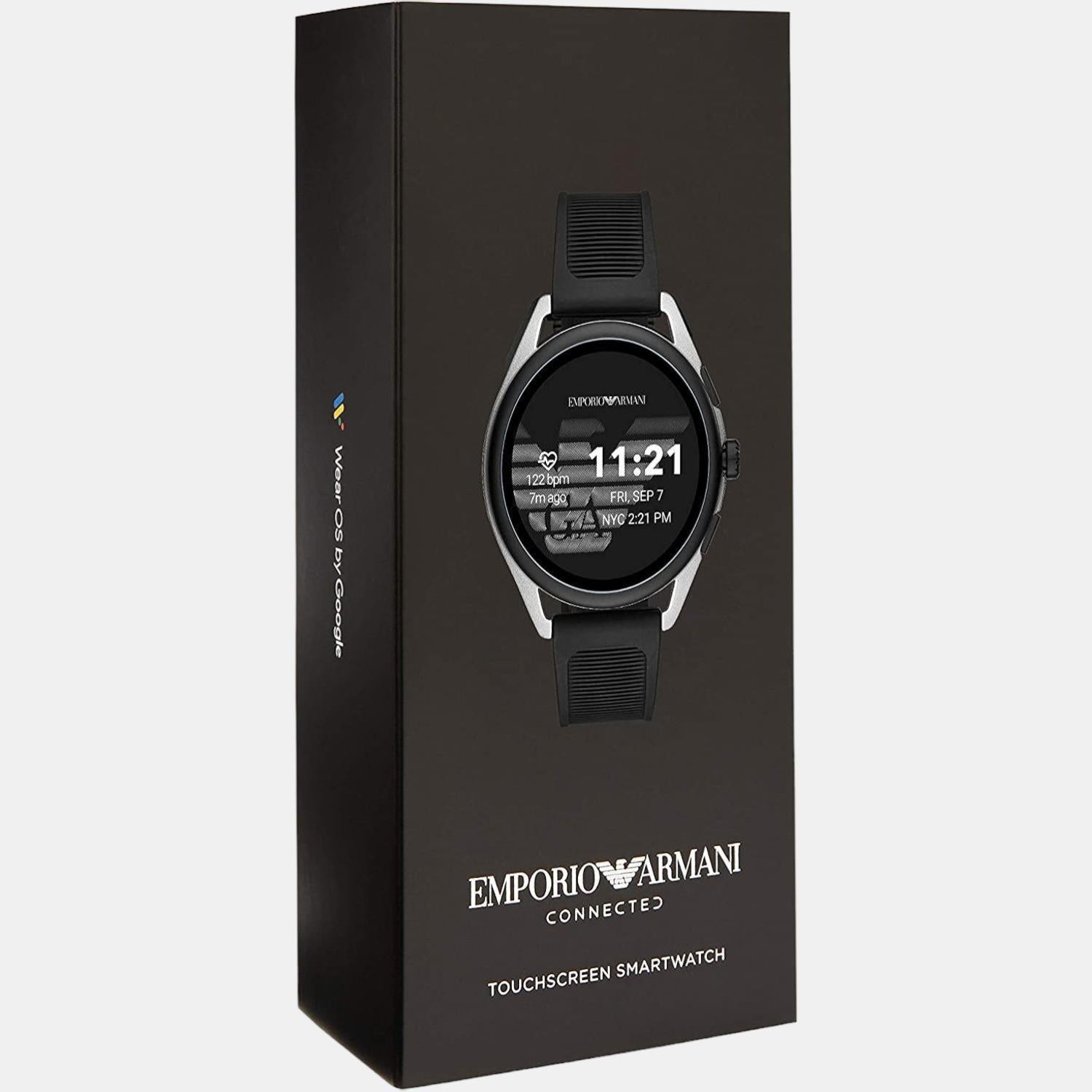 Emporio Armani Rubber Black watch