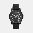Armani Exchange Round Black Chronograph watch