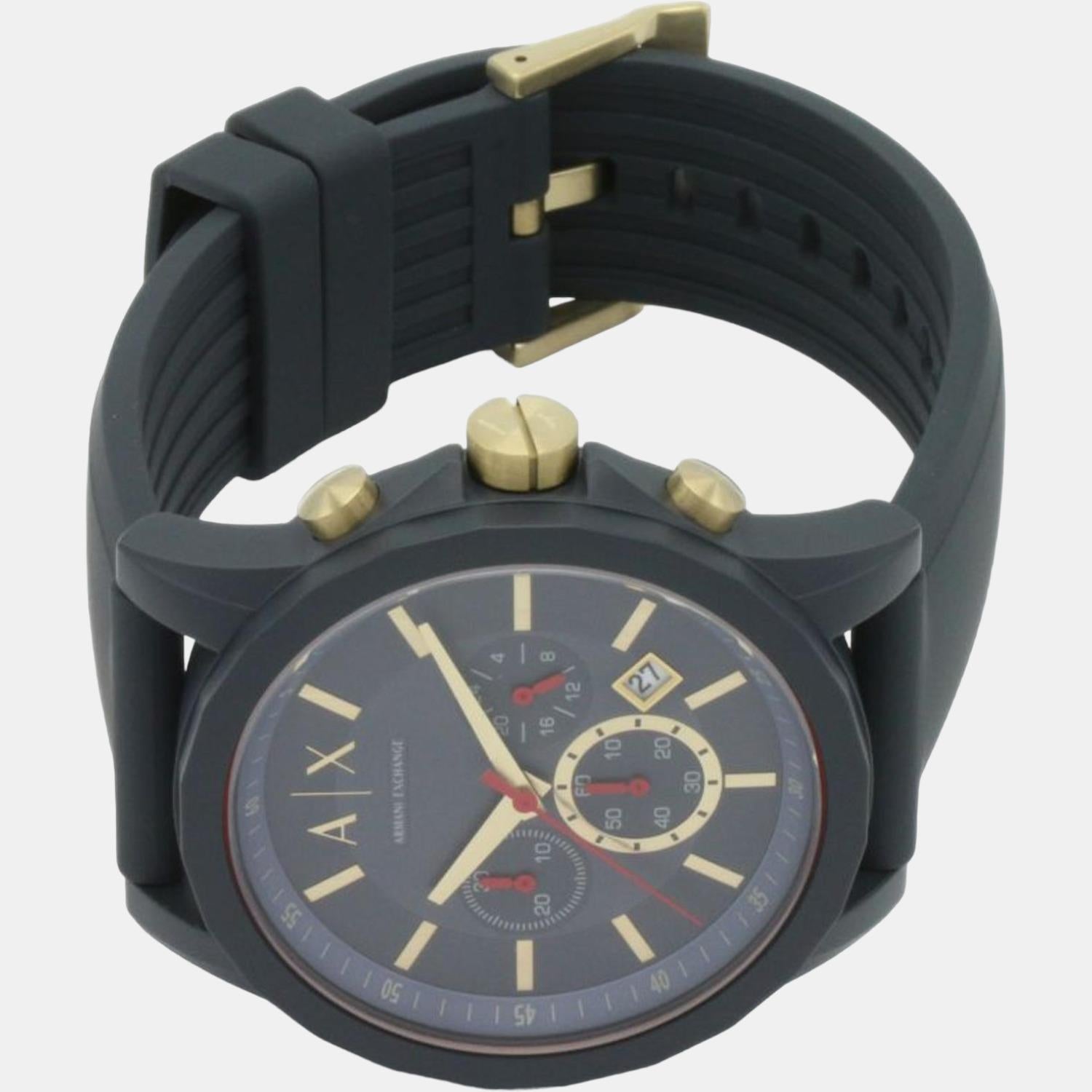 Armani Exchange Men Round Blue watch