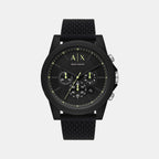 Armani Exchange Round Black Chronograph watch