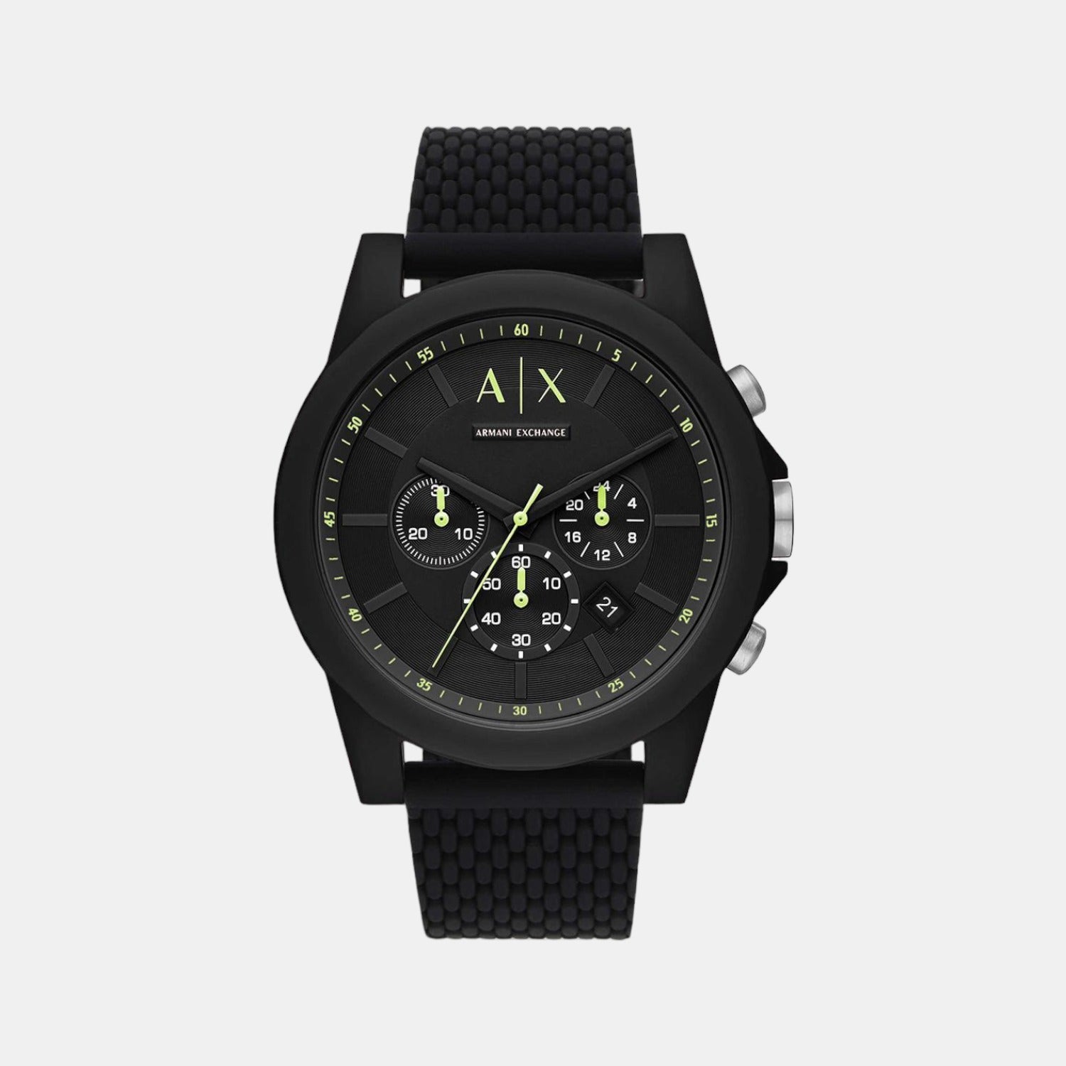 Armani Exchange Round Black Chronograph watch