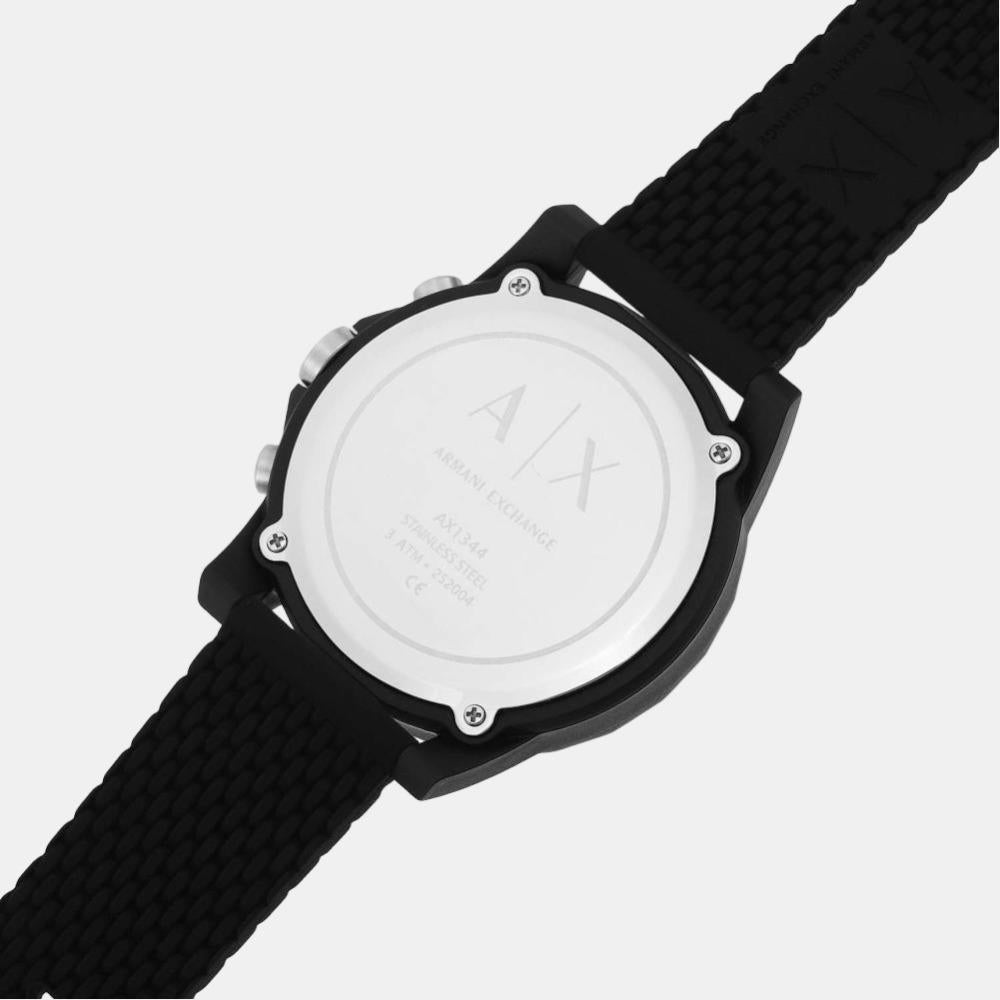 Armani Exchange Silicone Round watch