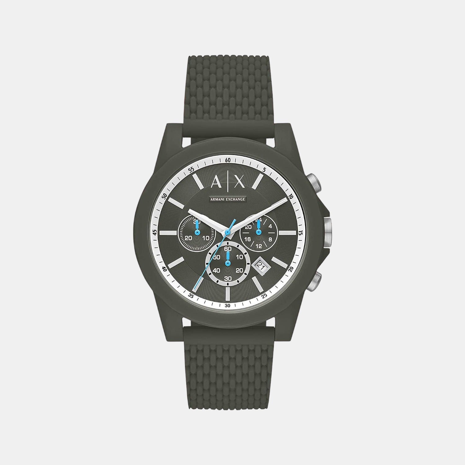 Armani Exchange Round Green Chronograph watch