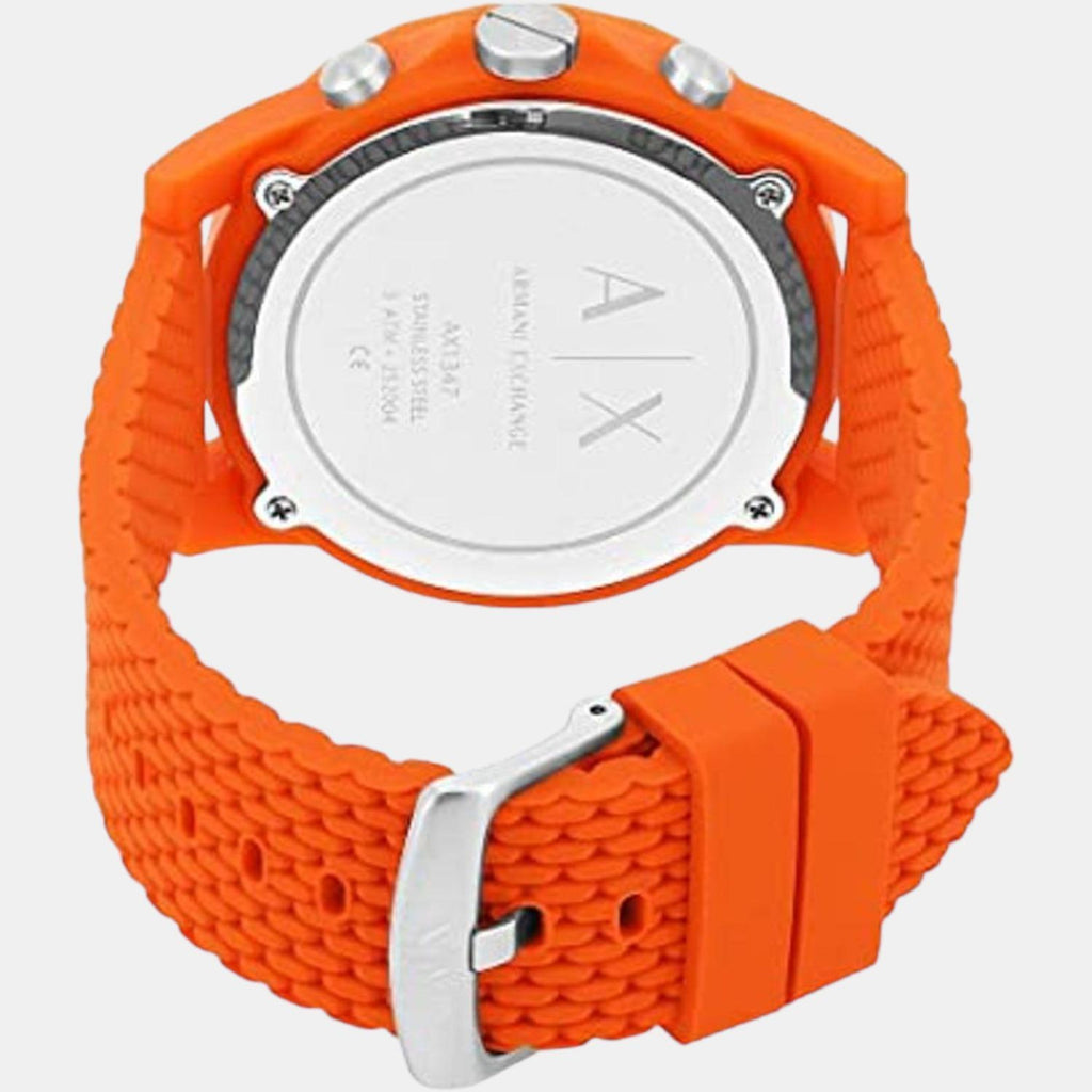 Armani Exchange Silicone Round watch