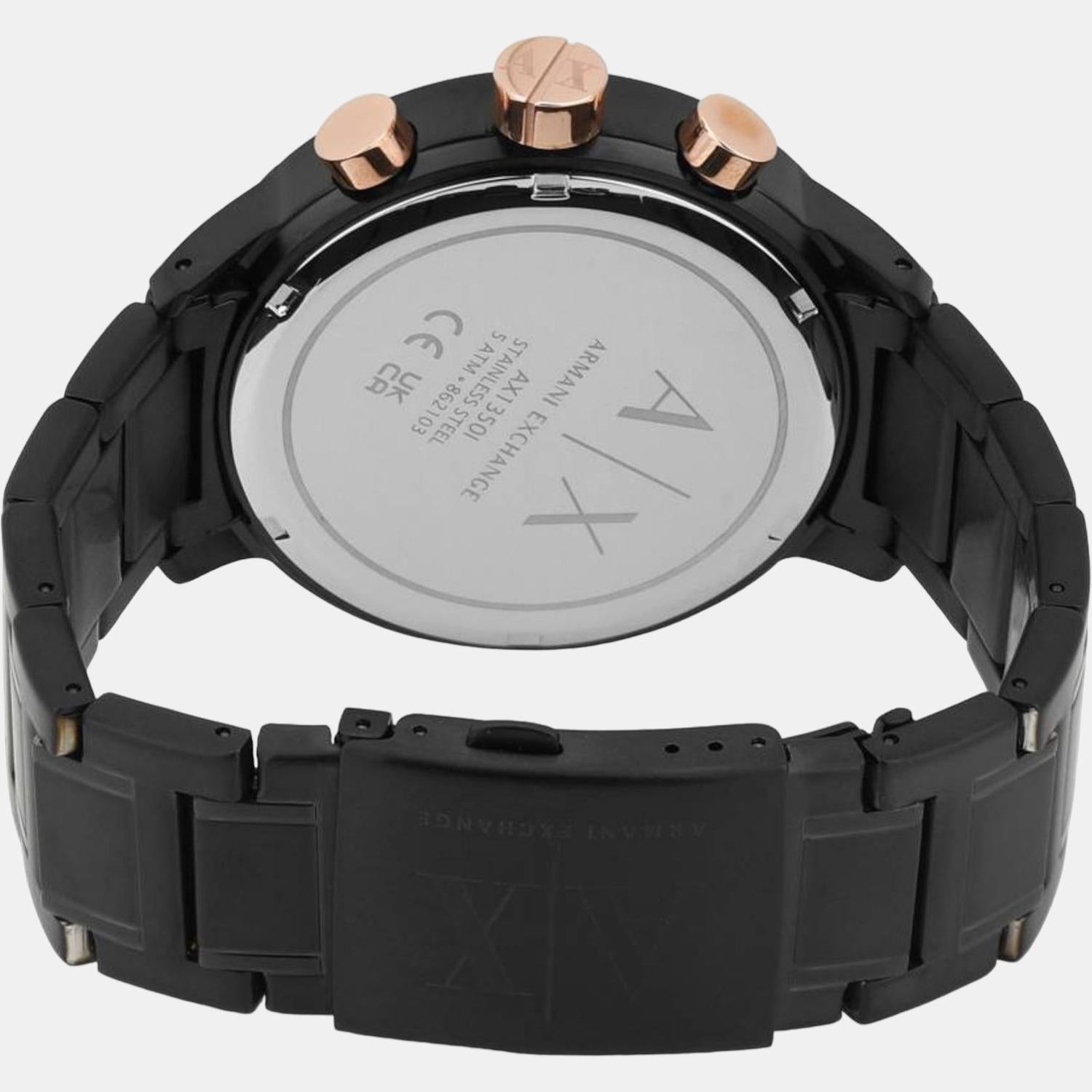 Armani Exchange Stainless Steel Round watch