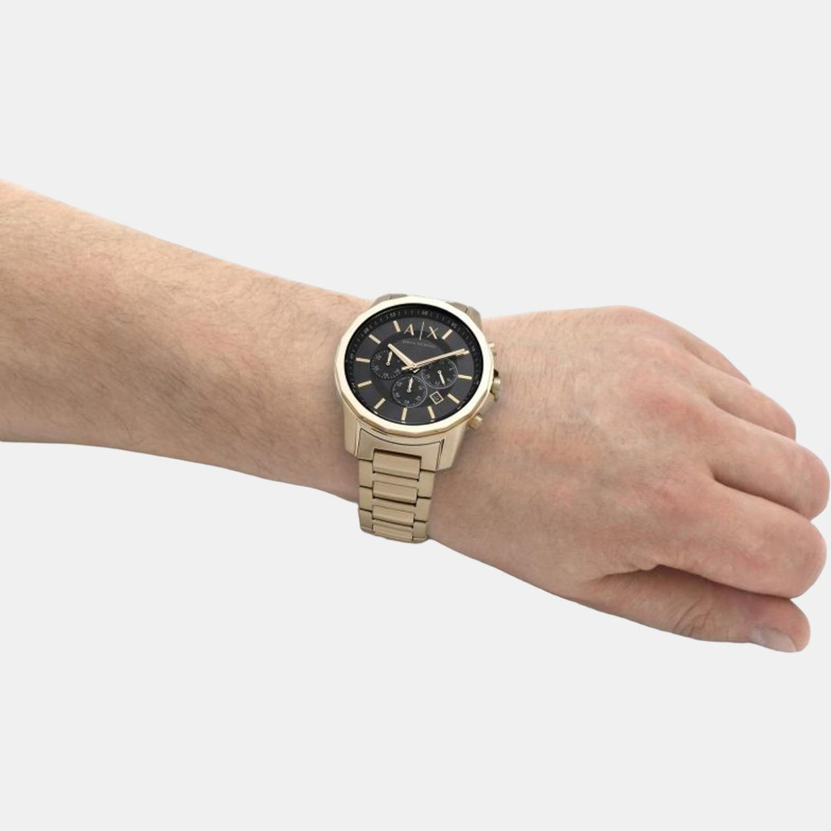 Armani Exchange 44 mm Gold Quartz watch