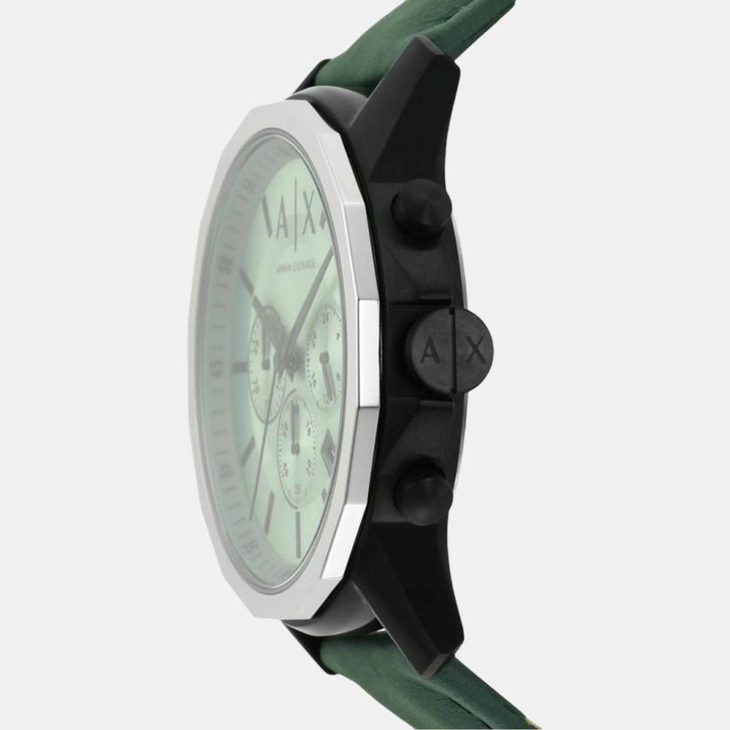 Armani Exchange Men Round Green watch