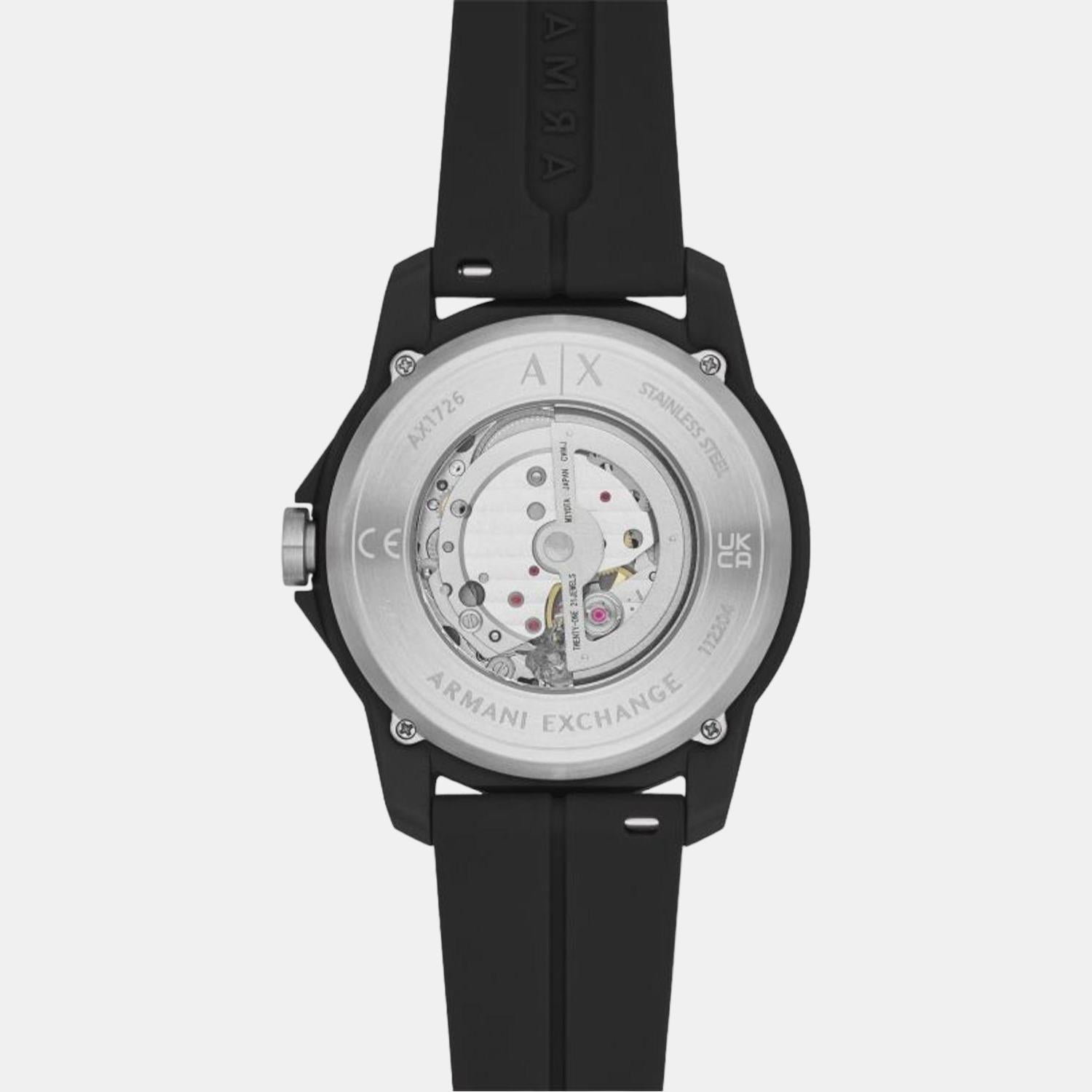 Armani Exchange Silicone Round watch