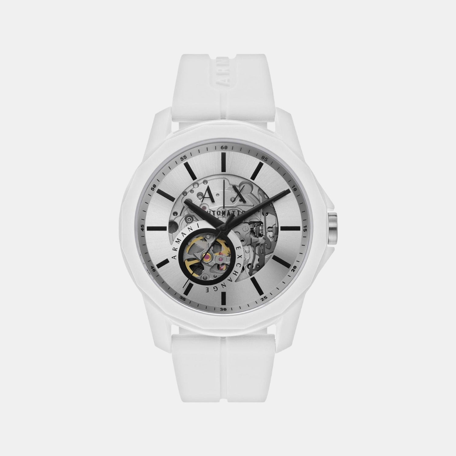 Armani Exchange Round Silver Analog watch