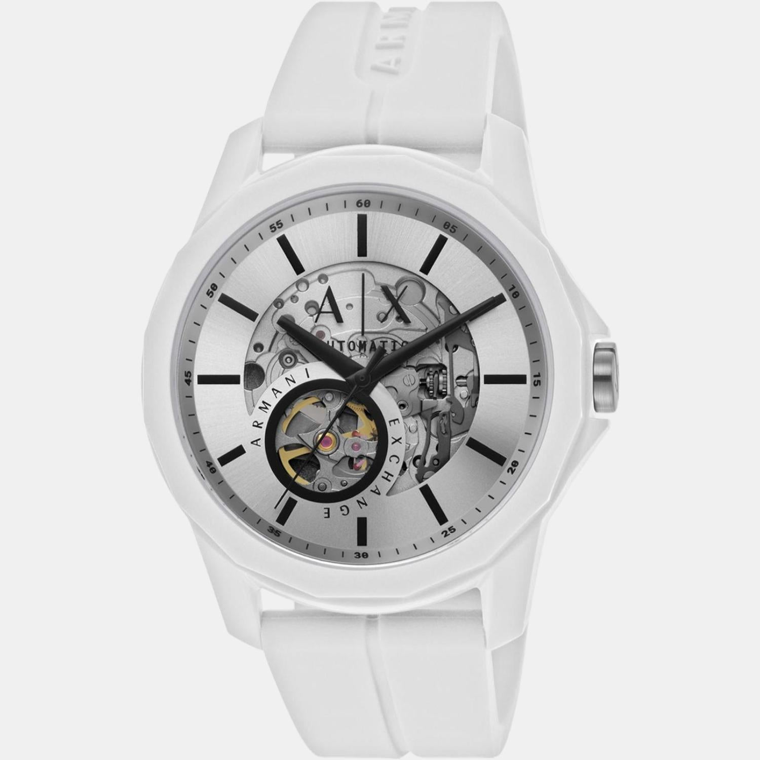 Armani Exchange Men Round Silver watch