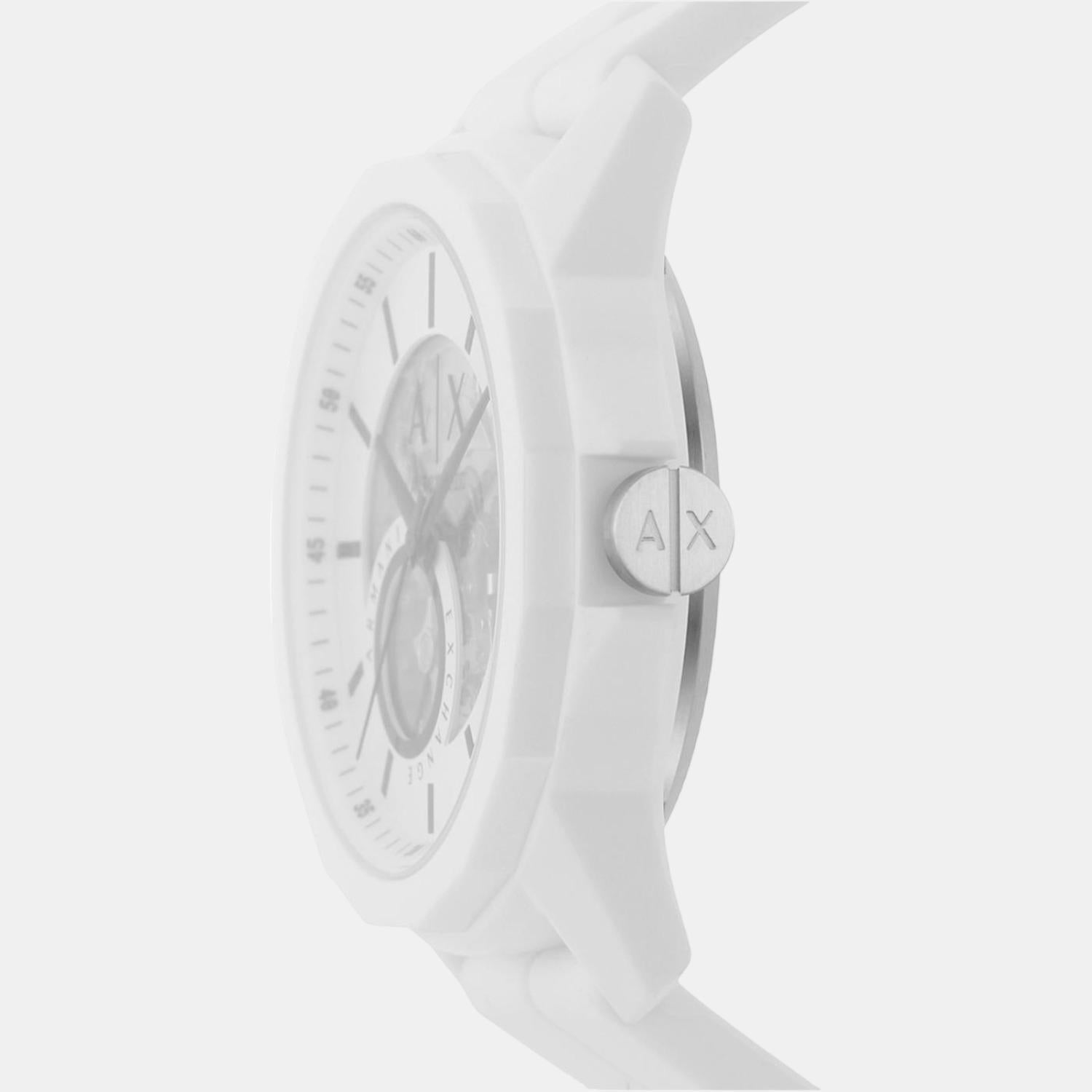Armani Exchange Silicone Round watch