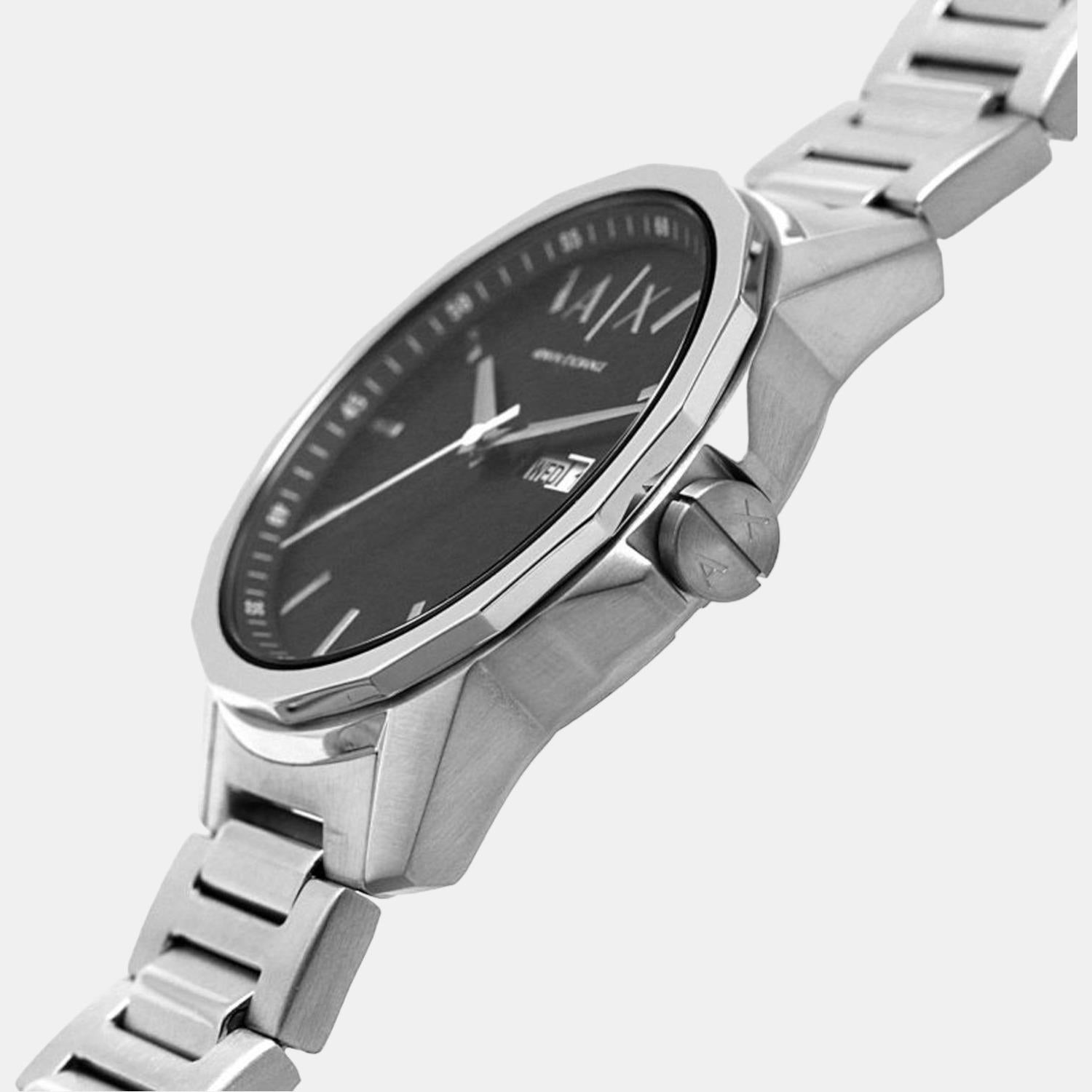 Armani exchange men's black bracelet online watch