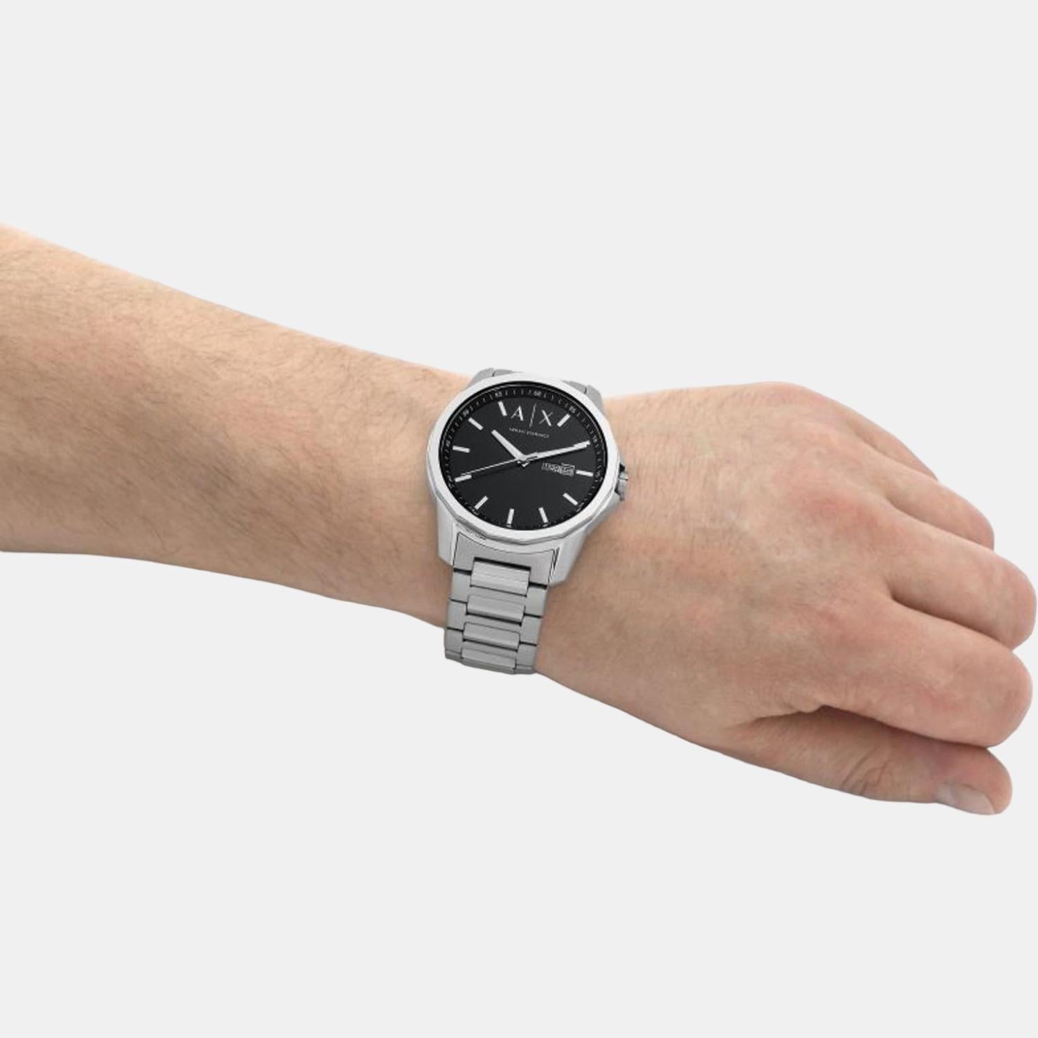 Armani Exchange Round Quartz Analog Men watch