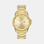 Armani Exchange Round Gold Analog watch