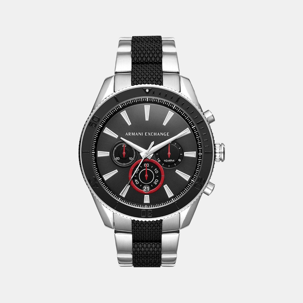 Armani Exchange Round Black Chronograph watch