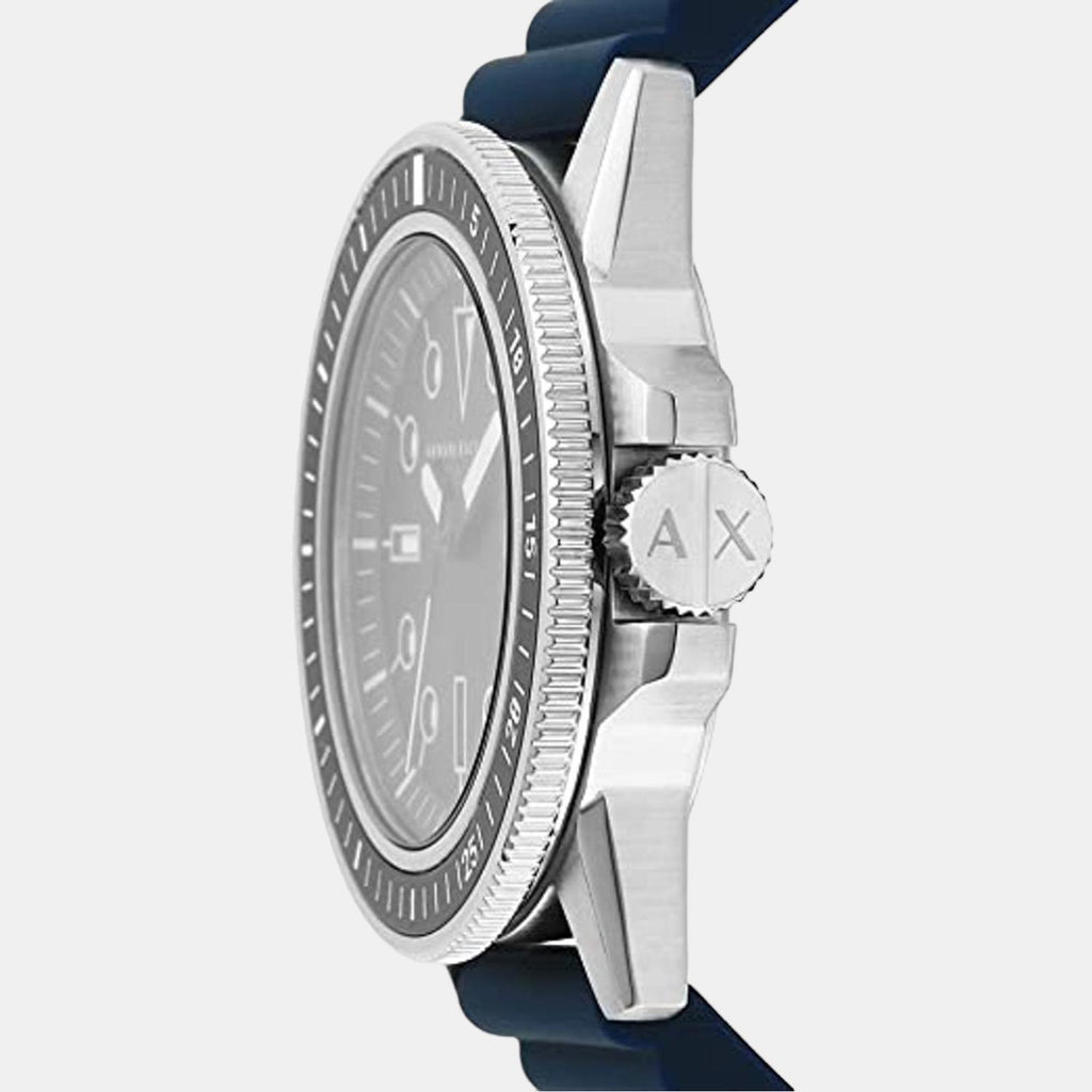 Armani Exchange Men Round Blue watch