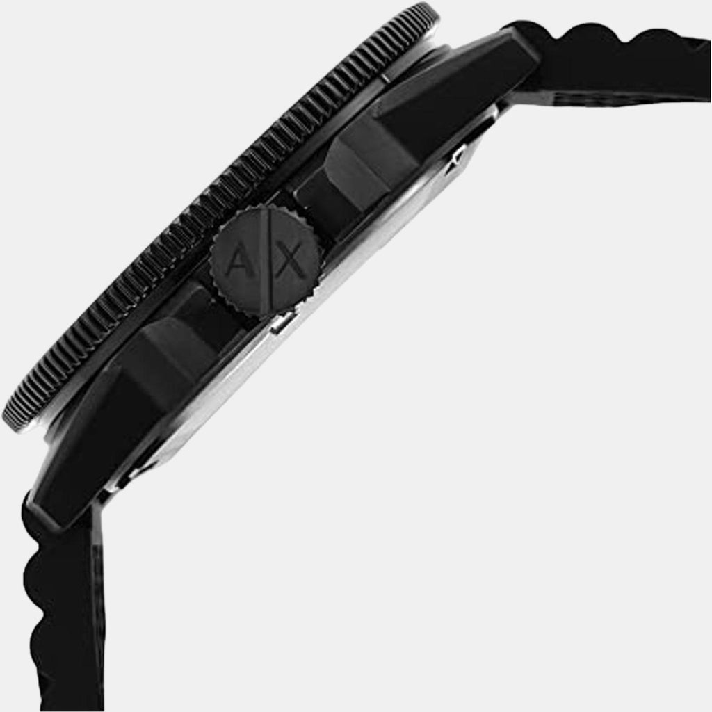 Armani Exchange Men Round Black watch