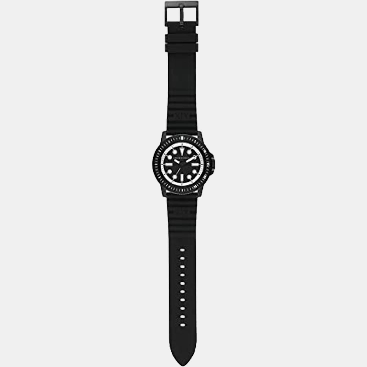 Armani Exchange Silicone Black watch