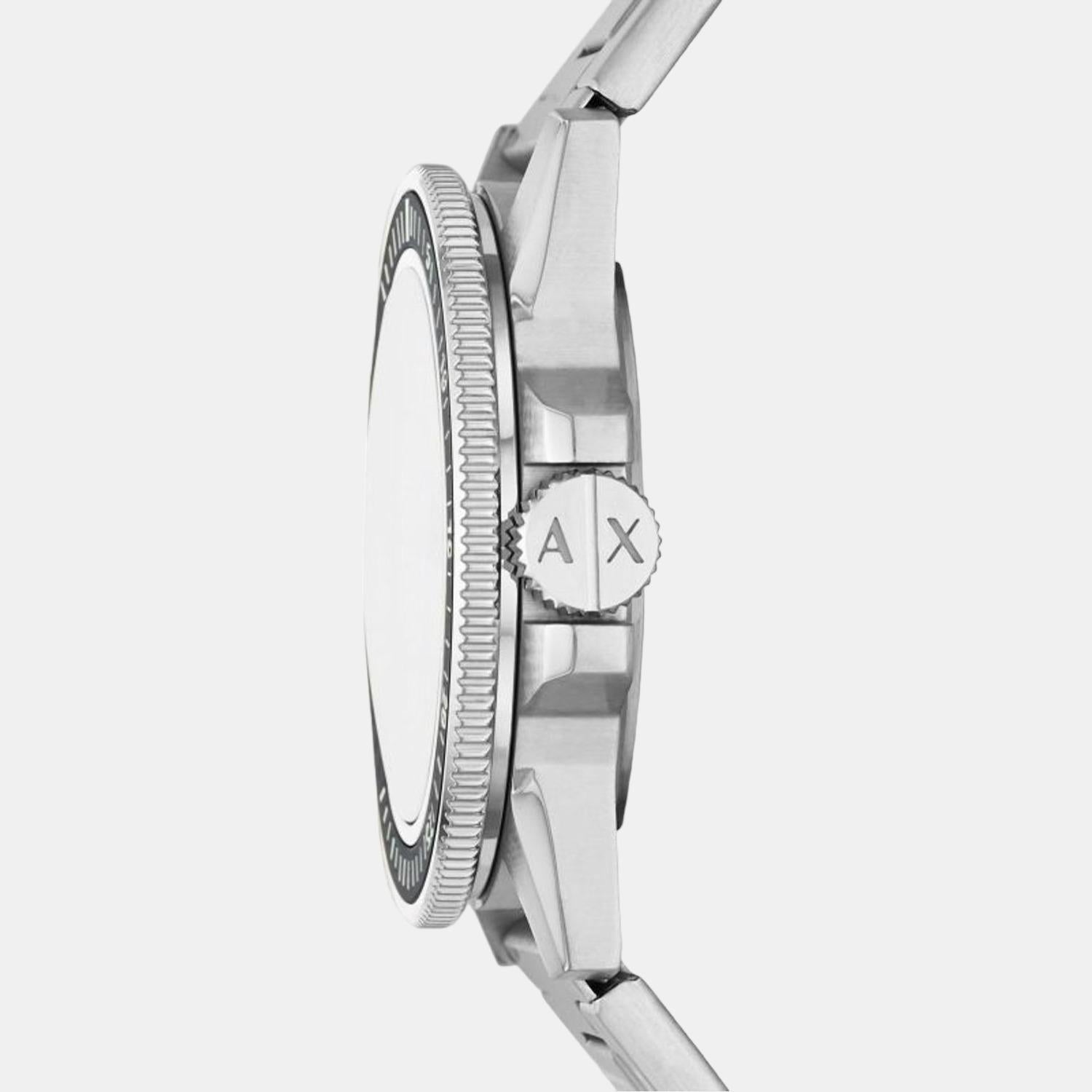 Armani Exchange Men Round White watch
