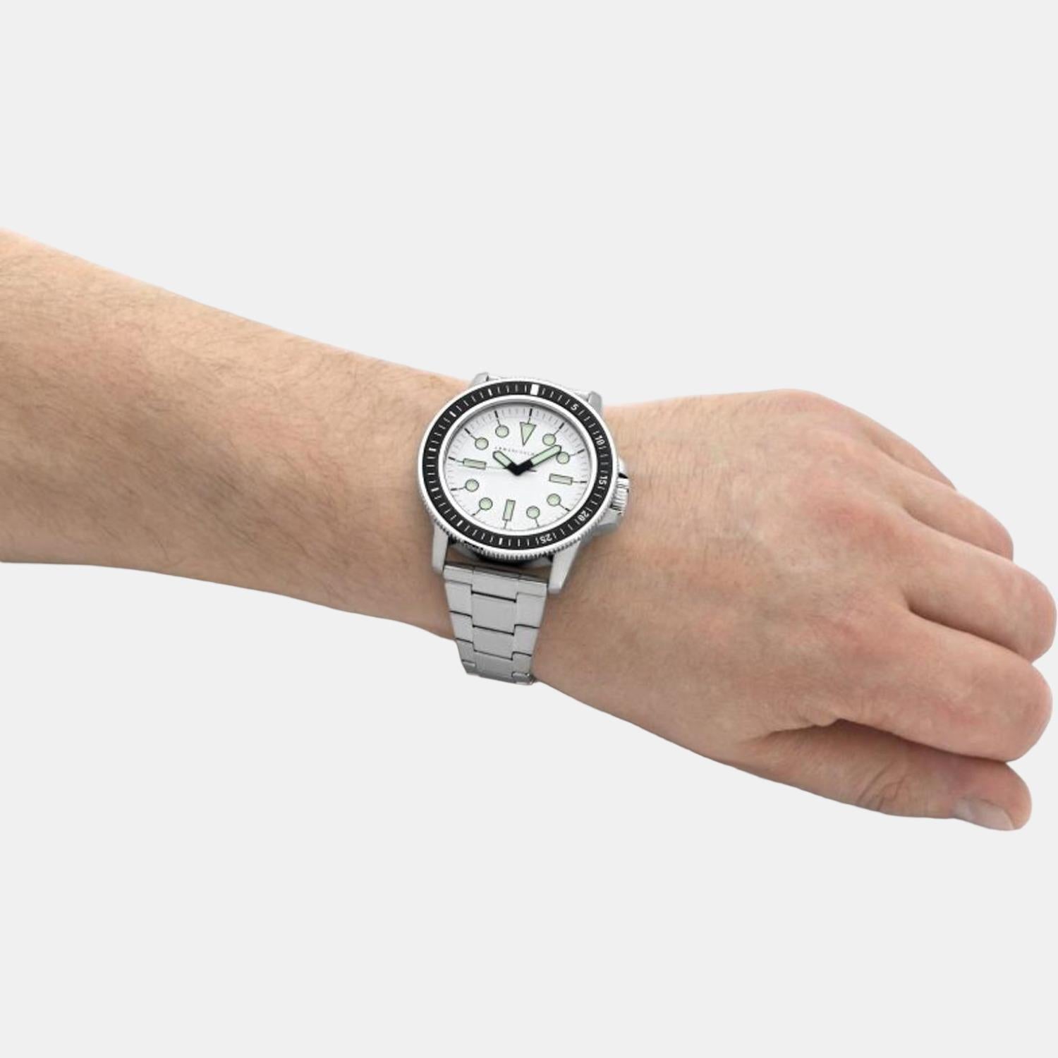 Armani Exchange Stainless Steel Round watch