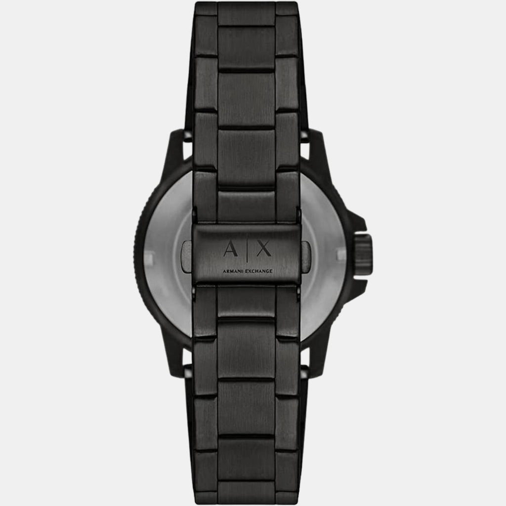 Armani Exchange Men Round Black watch