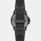 Armani Exchange Men Round Black watch