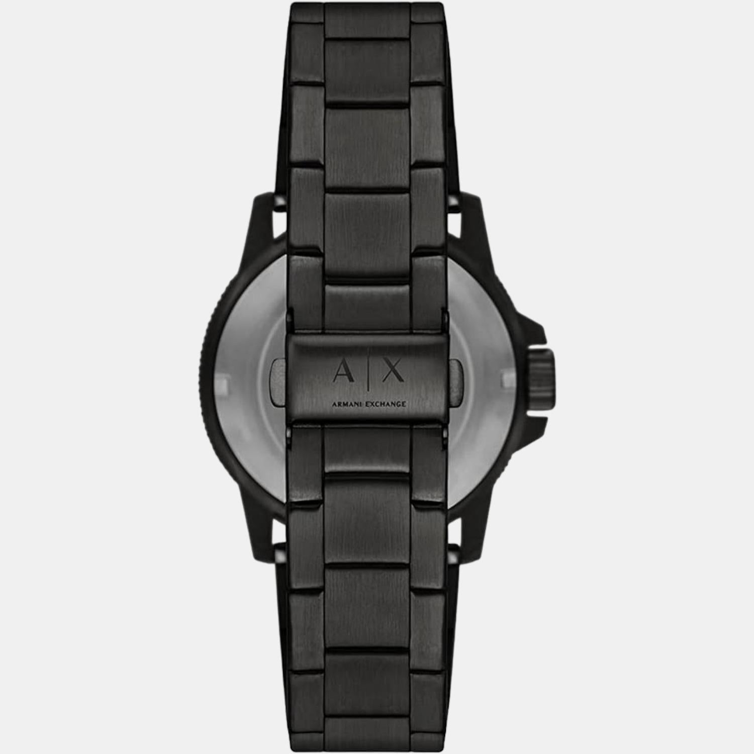 Armani Exchange Men Round Black watch
