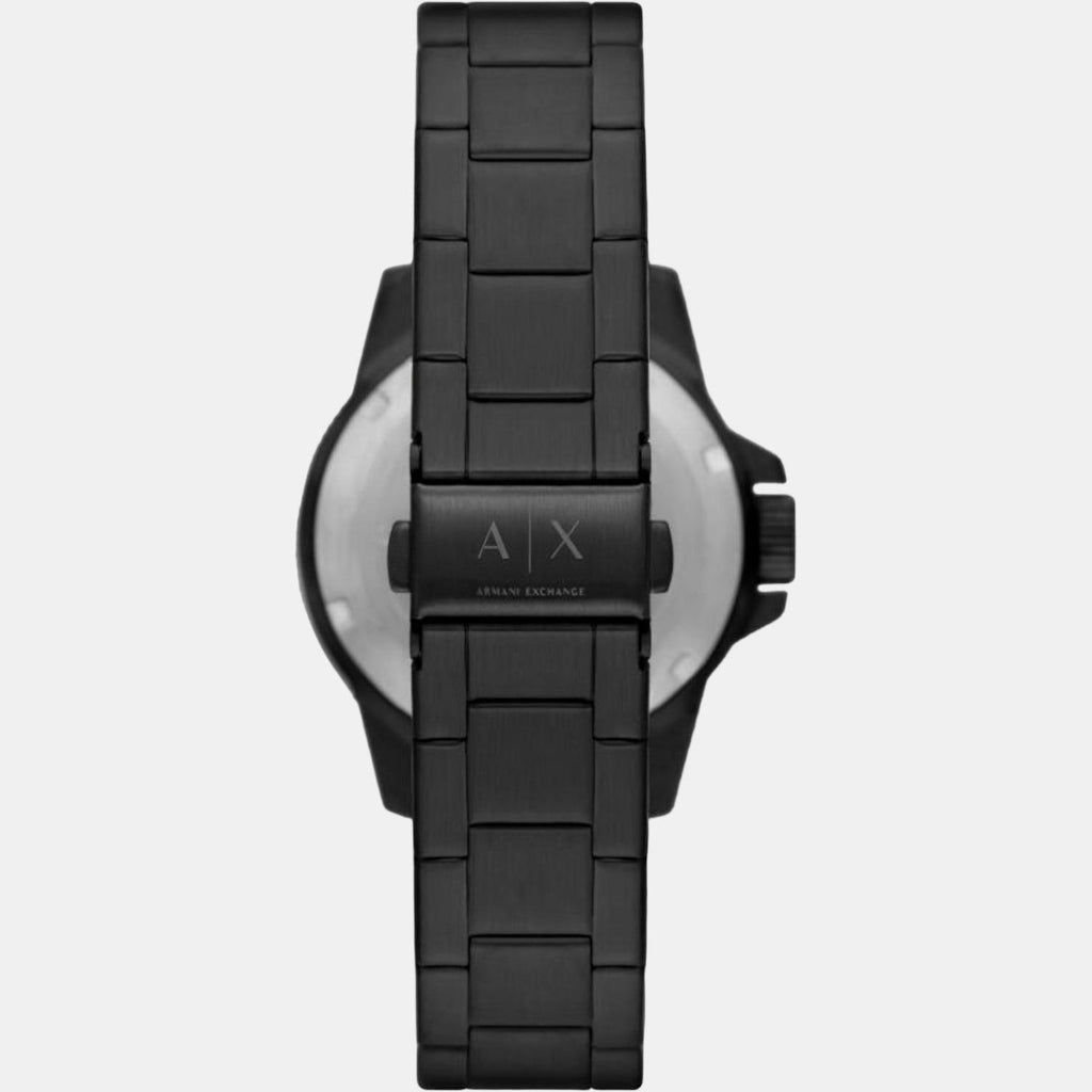 Armani Exchange Men Round Black watch
