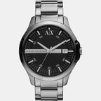 Armani Exchange Men Round Black watch
