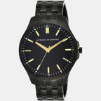 Armani Exchange Men Round Black watch