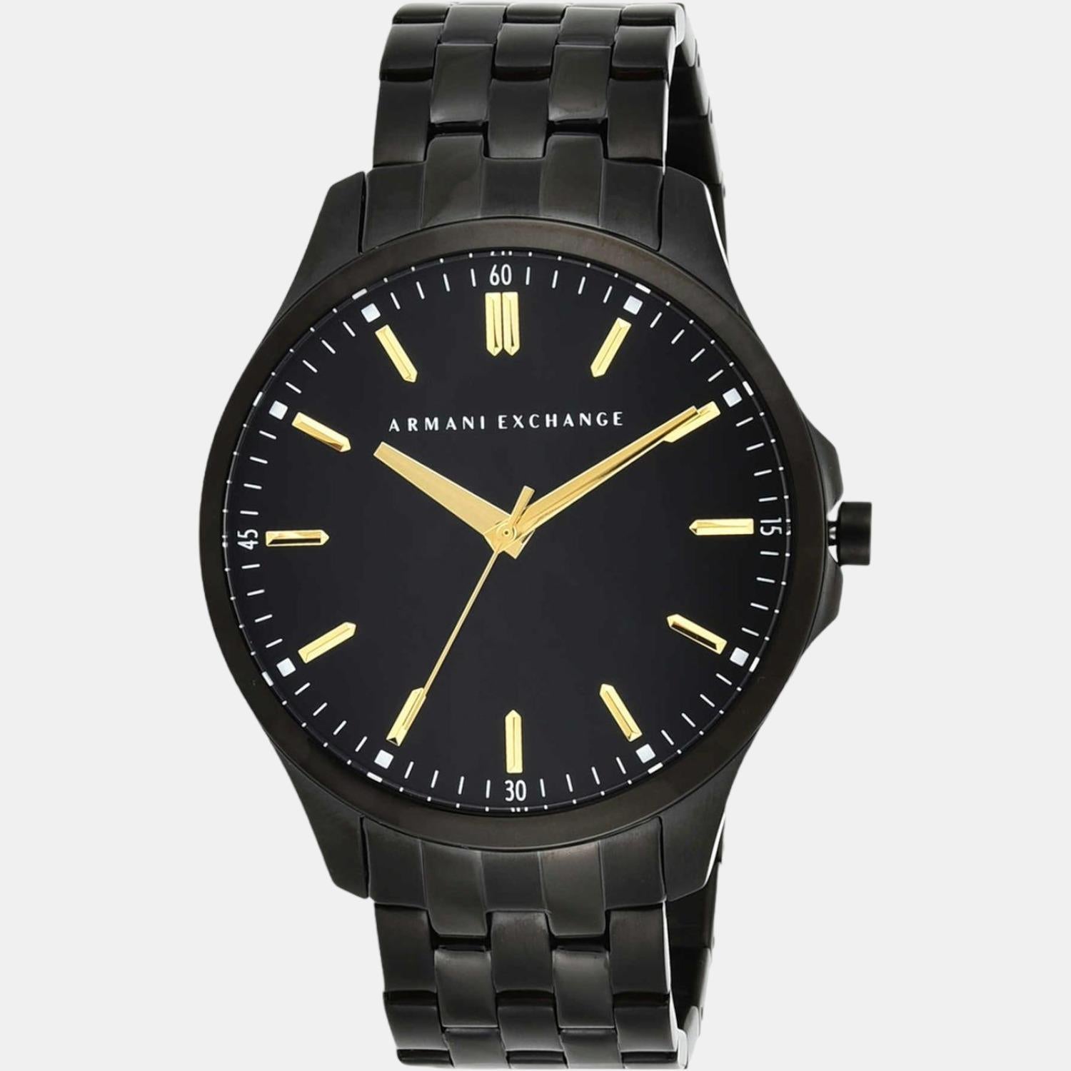 Armani Exchange Men Round Black watch