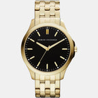 Armani Exchange Men Round Black watch