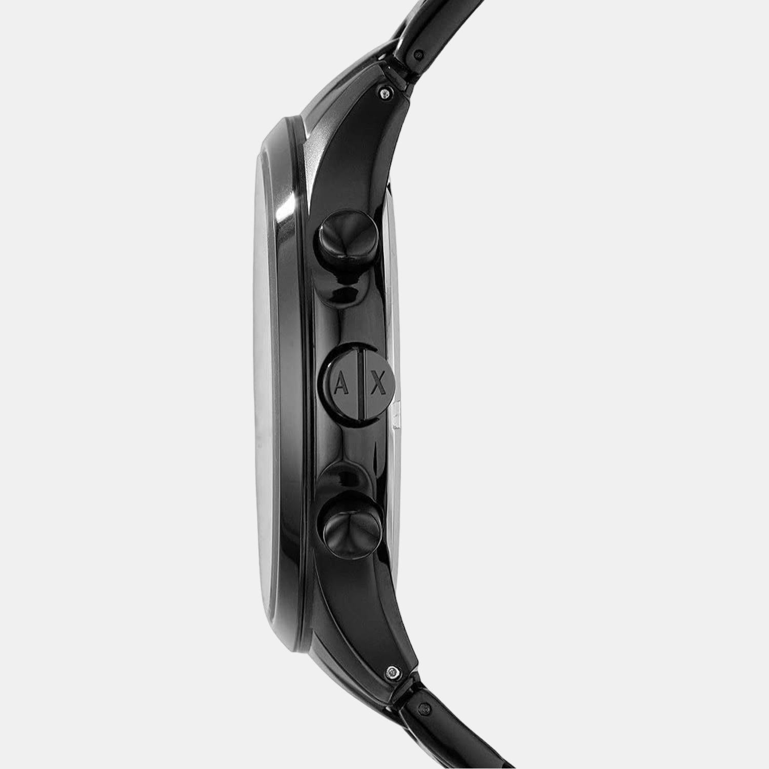 Armani Exchange Men Round Black watch