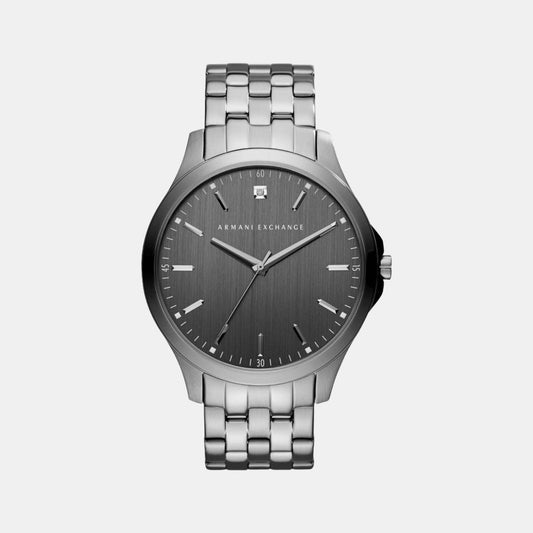 Male Grey Analog Stainless Steel Watch AX2169