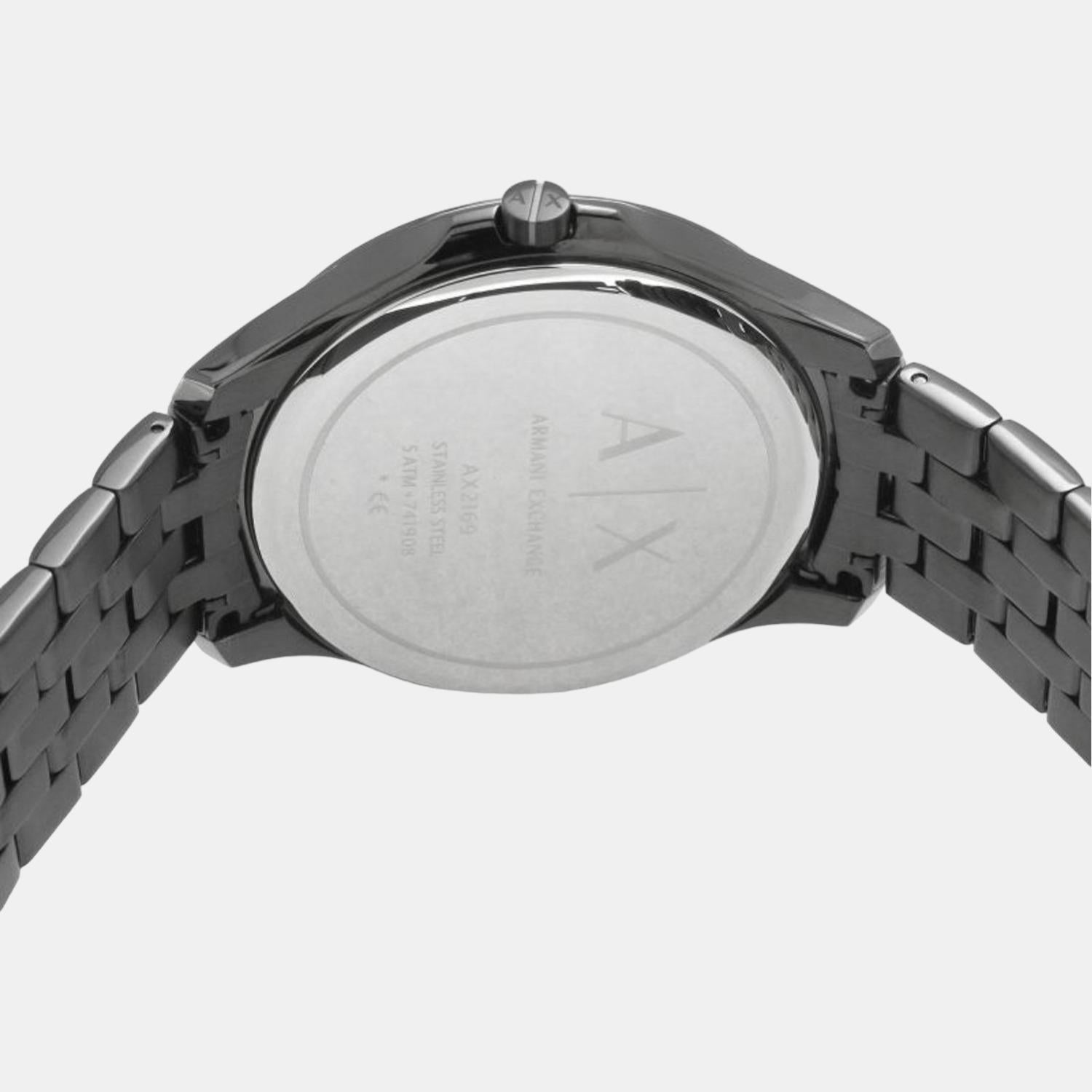 Armani Exchange Men s Round Dial Quartz Grey Watch Just In Time