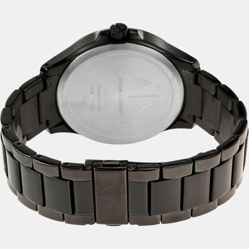 Armani Exchange Men Round Black watch