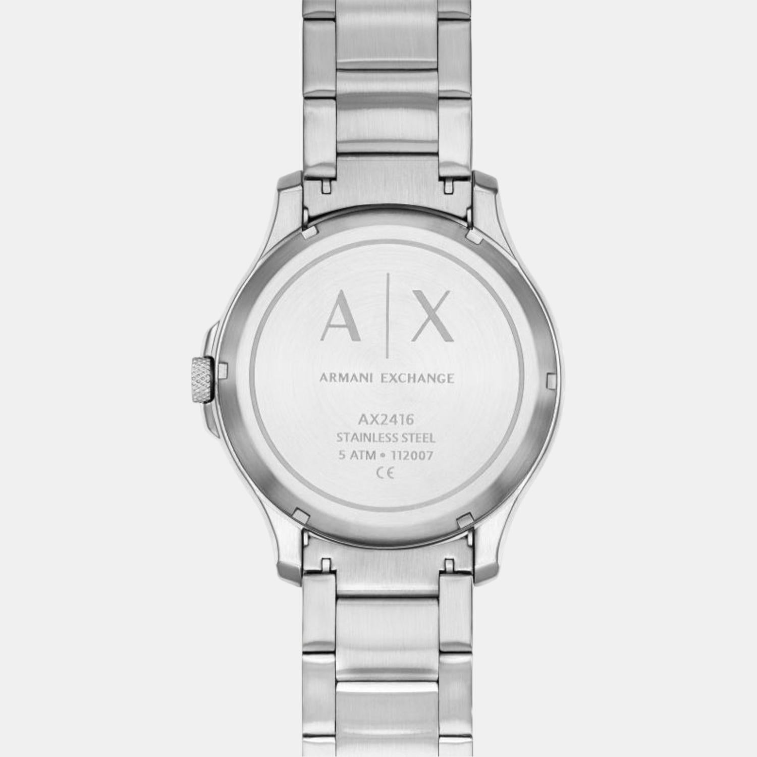 Armani Exchange Stainless Steel Round watch