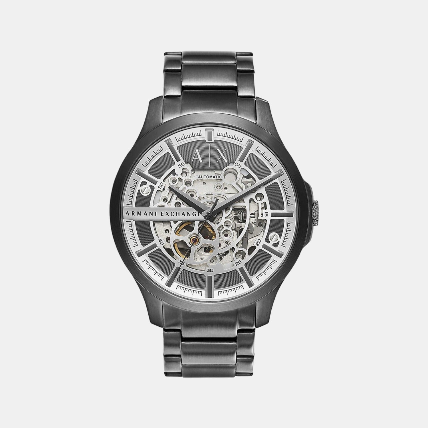 Armani Exchange Men s Analog Stainless Steel Automatic Watch Armani Exchange Just In Time